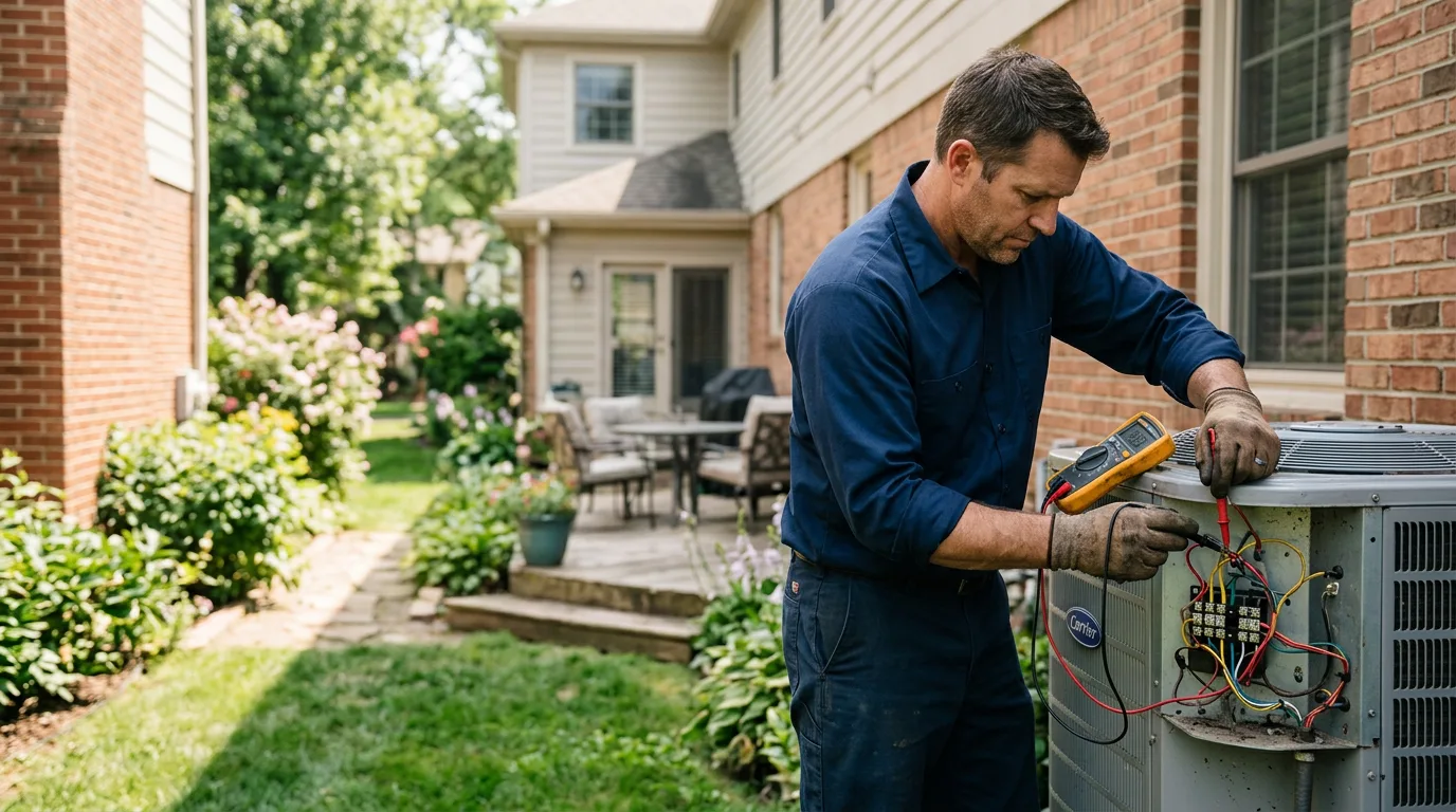 HVAC technician working near Hayesville, IA